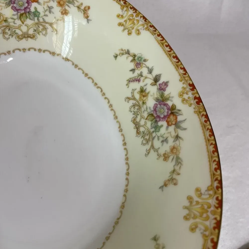 Noritake China Vintage Porcelain Oval Bowl 11.5
